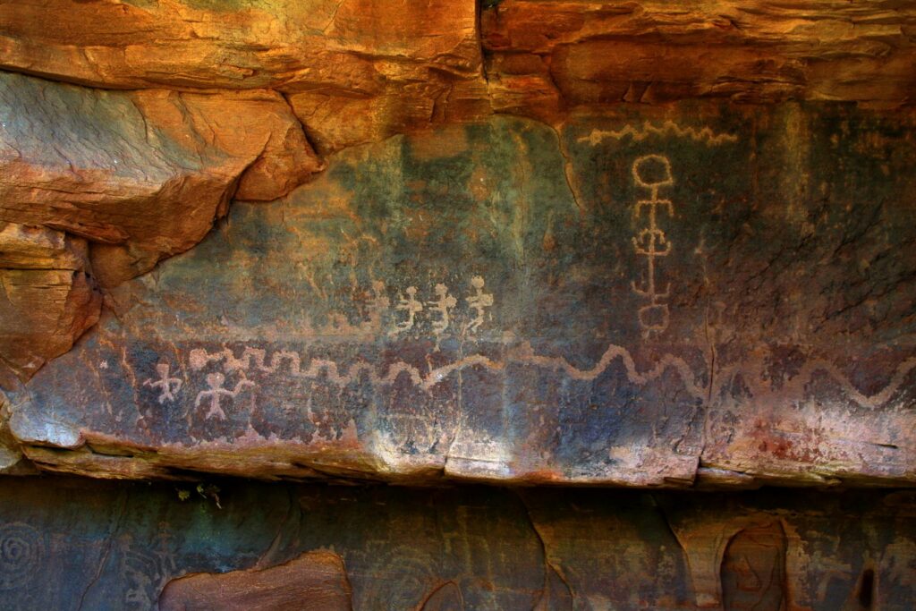 Petroglyphs at Zions National Park